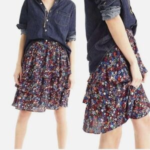 J. crew tiered star print skirt, Women’s 6